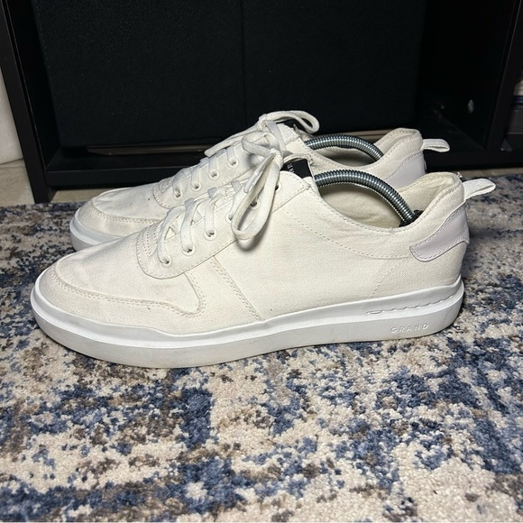 Cole Haan Grandpro Rally Canvas White Court Sneakers Size 11 - Picture 2 of 13